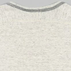 Loop & Weft Heather Slub Cotton Freedom Crewneck T-Shirt Heather Oatmeal