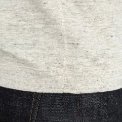 Loop & Weft Heather Slub Cotton Freedom Crewneck T-Shirt Heather Oatmeal