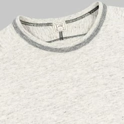 Loop & Weft Heather Slub Cotton Freedom Crewneck T-Shirt Heather Oatmeal