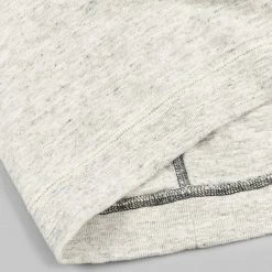 Loop & Weft Heather Slub Cotton Freedom Crewneck T-Shirt Heather Oatmeal