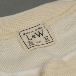 Loop & Weft Fine Aran Honeycomb Henley Neck Thermal Vintage Ivory