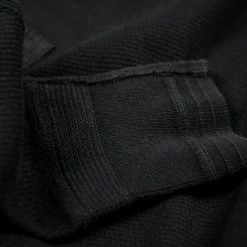 Loop & Weft Fine Aran Honeycomb Henley Neck Thermal Royal Black