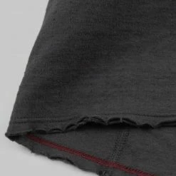 Loop & Weft Dual Layered Knit Raw Edge Crewneck T-Shirt Antique Black NEW ARRIVALS