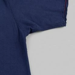 Loop & Weft Dual Layered Knit Raw Edge Crewneck T-Shirt French Navy Blue NEW ARRIVALS