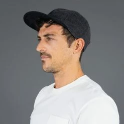 Mighty Shine Serge Short Brim Cap Charcoal Grey