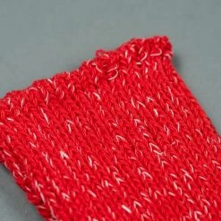 Nishiguchi Kutsushita Hemp Cotton Ribbed Socks Autumn Leaves