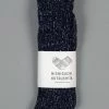 Nishiguchi Kutsushita Hemp Cotton Ribbed Socks Midnight