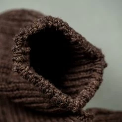 Nishiguchi Kutsushita Recycled Cotton Ribbed Socks Brown 26 Nishiguchi Kutsushita Recycled Cotton Ribbed Socks Brown