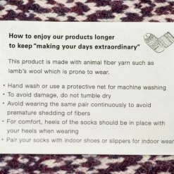 Nishiguchi Kutsushita Wool Jacquard Socks Good Purple 25 Nishiguchi Kutsushita Wool Jacquard Socks Good Purple