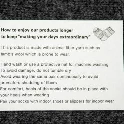 Nishiguchi Kutsushita Wool Ribbed Socks Charcoal 25 Nishiguchi Kutsushita Wool Ribbed Socks Charcoal