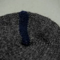 Nishiguchi Kutsushita Wool Ribbed Socks Charcoal 24 Nishiguchi Kutsushita Wool Ribbed Socks Charcoal