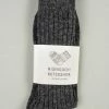 Nishiguchi Kutsushita Wool Ribbed Socks Charcoal 2 Nishiguchi Kutsushita Wool Ribbed Socks Charcoal