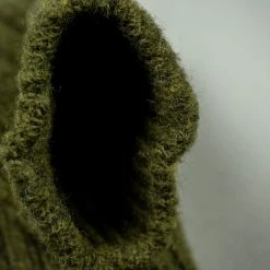 Nishiguchi Kutsushita Wool Ribbed Socks Khaki 29 Nishiguchi Kutsushita Wool Ribbed Socks Khaki