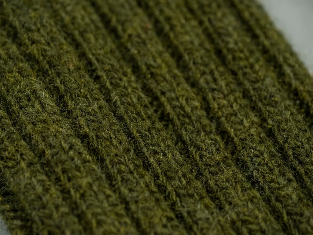 Nishiguchi Kutsushita Wool Ribbed Socks Khaki 12 Nishiguchi Kutsushita Wool Ribbed Socks Khaki