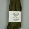 Nishiguchi Kutsushita Wool Ribbed Socks Khaki 1 Nishiguchi Kutsushita Wool Ribbed Socks Khaki