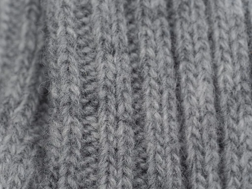 Nishiguchi Kutsushita Wool Ribbed Socks Light Grey 9 Nishiguchi Kutsushita Wool Ribbed Socks Light Grey