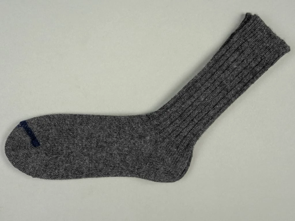 Nishiguchi Kutsushita Wool Ribbed Socks Charcoal 5 Nishiguchi Kutsushita Wool Ribbed Socks Charcoal