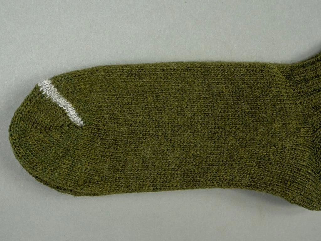 Nishiguchi Kutsushita Wool Ribbed Socks Khaki 10 Nishiguchi Kutsushita Wool Ribbed Socks Khaki