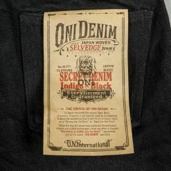 ONI Denim 544ZR-IDBK "Secret Denim Indigo X Black" 20oz Stylish Tapered Jeans 50 ONI Denim 544ZR-IDBK