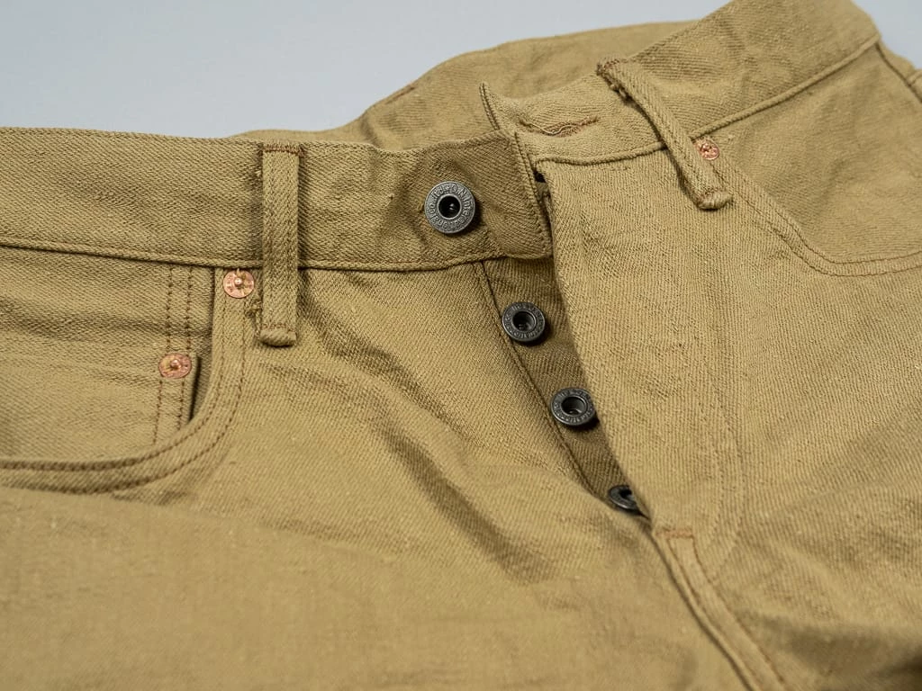 NEW ARRIVALS ONI Denim 612KHBE "Super Low Tension Khaki-Beige" 12oz Relaxed Tapered Jeans 28 NEW ARRIVALS ONI Denim 612KHBE "Super Low Tension Khaki-Beige" 12oz Relaxed Tapered Jeans