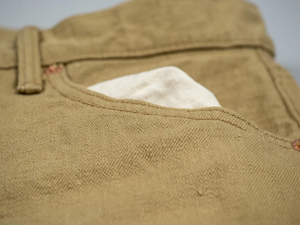 NEW ARRIVALS ONI Denim 612KHBE "Super Low Tension Khaki-Beige" 12oz Relaxed Tapered Jeans 25 NEW ARRIVALS ONI Denim 612KHBE "Super Low Tension Khaki-Beige" 12oz Relaxed Tapered Jeans