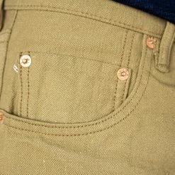 NEW ARRIVALS ONI Denim 612KHBE "Super Low Tension Khaki-Beige" 12oz Relaxed Tapered Jeans 44 NEW ARRIVALS ONI Denim 612KHBE