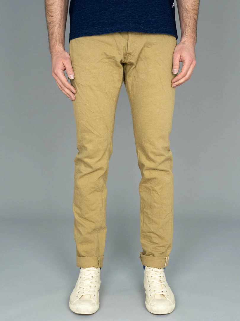 NEW ARRIVALS ONI Denim 612KHBE "Super Low Tension Khaki-Beige" 12oz Relaxed Tapered Jeans 4 NEW ARRIVALS ONI Denim 612KHBE "Super Low Tension Khaki-Beige" 12oz Relaxed Tapered Jeans