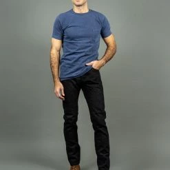 ONI Denim 902ZR-IDBK "Secret Denim Indigo X Black" 20oz High Rise Relaxed Tapered Jeans