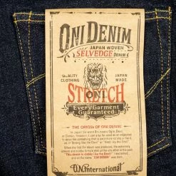 ONI Denim 122S-BE "Beige Overdye" 15oz Stretch Relax Tapered Jeans 59 ONI Denim 122S-BE