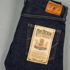 ONI Denim 122S-BE "Beige Overdye" 15oz Stretch Relax Tapered Jeans 47 ONI Denim 122S-BE