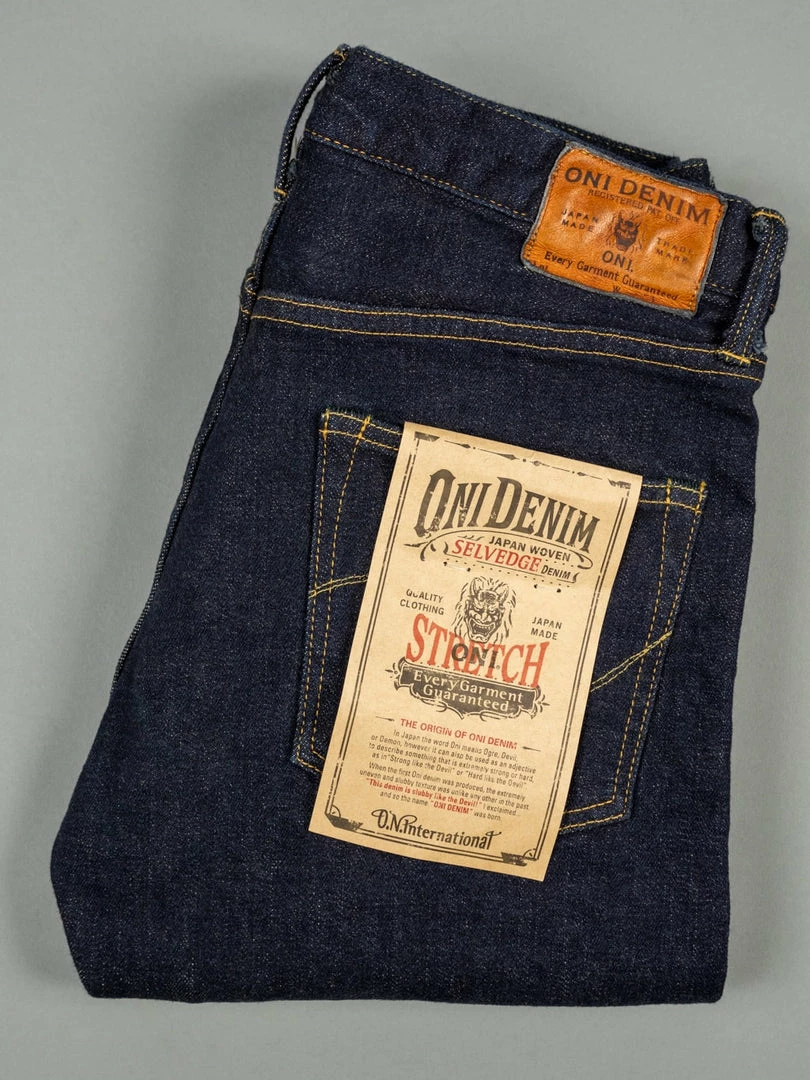 ONI Denim 122S-BE "Beige Overdye" 15oz Stretch Relax Tapered Jeans 12 ONI Denim 122S-BE "Beige Overdye" 15oz Stretch Relax Tapered Jeans