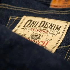ONI Denim 122S-BE "Beige Overdye" 15oz Stretch Relax Tapered Jeans 64 ONI Denim 122S-BE