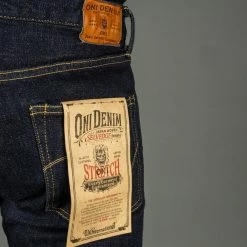 ONI Denim 122S-BE "Beige Overdye" 15oz Stretch Relax Tapered Jeans 43 ONI Denim 122S-BE