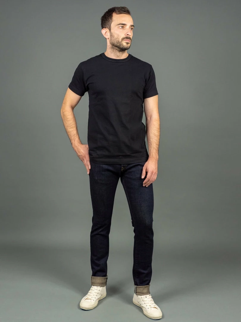 ONI Denim 122S-BE "Beige Overdye" 15oz Stretch Relax Tapered Jeans 3 ONI Denim 122S-BE "Beige Overdye" 15oz Stretch Relax Tapered Jeans