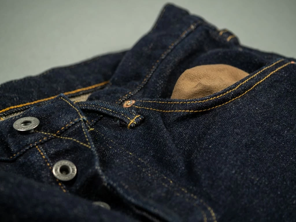 ONI Denim 122S-BE "Beige Overdye" 15oz Stretch Relax Tapered Jeans 32 ONI Denim 122S-BE "Beige Overdye" 15oz Stretch Relax Tapered Jeans