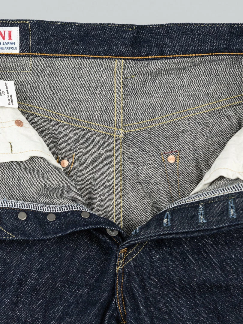 ONI Denim 202 "Kiraku" 12oz Natural Indigo Wide Straight Jeans NEW ARRIVALS 24 ONI Denim 202 "Kiraku" 12oz Natural Indigo Wide Straight Jeans NEW ARRIVALS