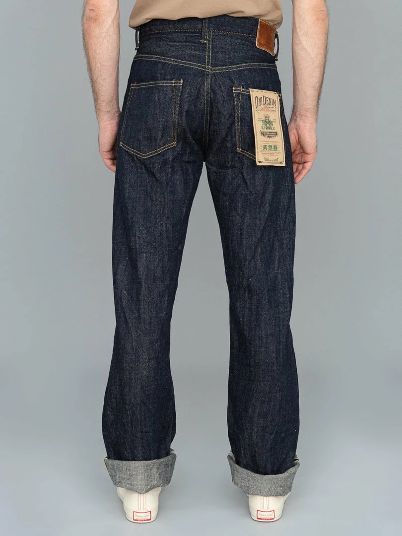 ONI Denim 202 "Kiraku" 12oz Natural Indigo Wide Straight Jeans NEW ARRIVALS 6 ONI Denim 202 "Kiraku" 12oz Natural Indigo Wide Straight Jeans NEW ARRIVALS