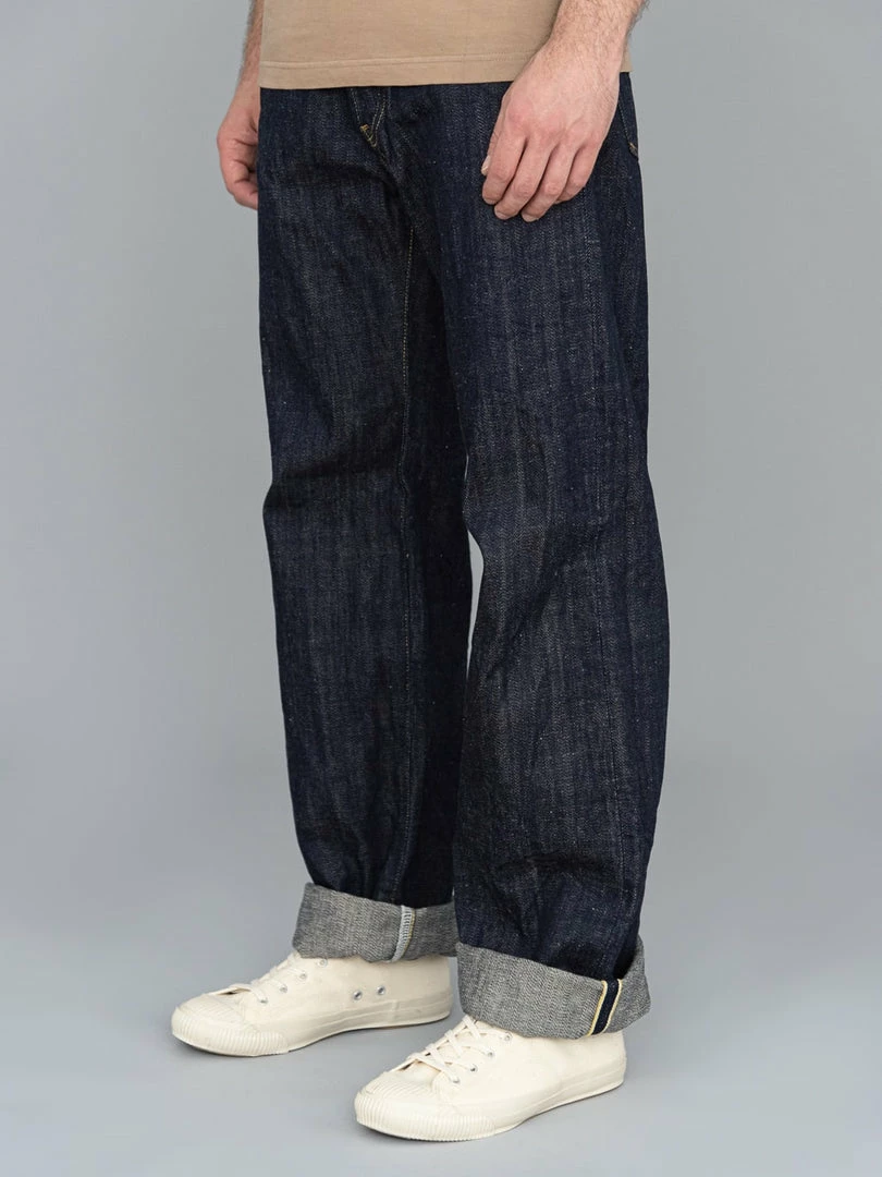 ONI Denim 202 "Kiraku" 12oz Natural Indigo Wide Straight Jeans NEW ARRIVALS 5 ONI Denim 202 "Kiraku" 12oz Natural Indigo Wide Straight Jeans NEW ARRIVALS