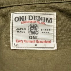 ONI Denim 03128-HOX Sulfur Heavy Oxford Coverall Olive