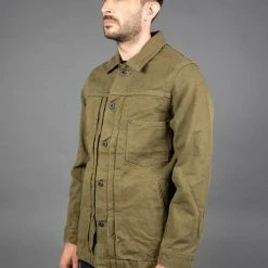 ONI Denim 03128-HOX Sulfur Heavy Oxford Coverall Olive
