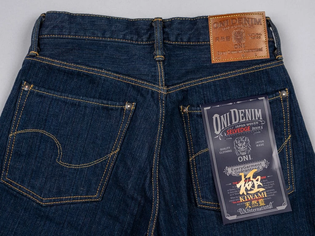 NEW ARRIVALS ONI Denim 510-SHM "Kiwami Beige" 16oz Natural Indigo Neat Straight Semi-Hand Made Jeans 13 NEW ARRIVALS ONI Denim 510-SHM "Kiwami Beige" 16oz Natural Indigo Neat Straight Semi-Hand Made Jeans