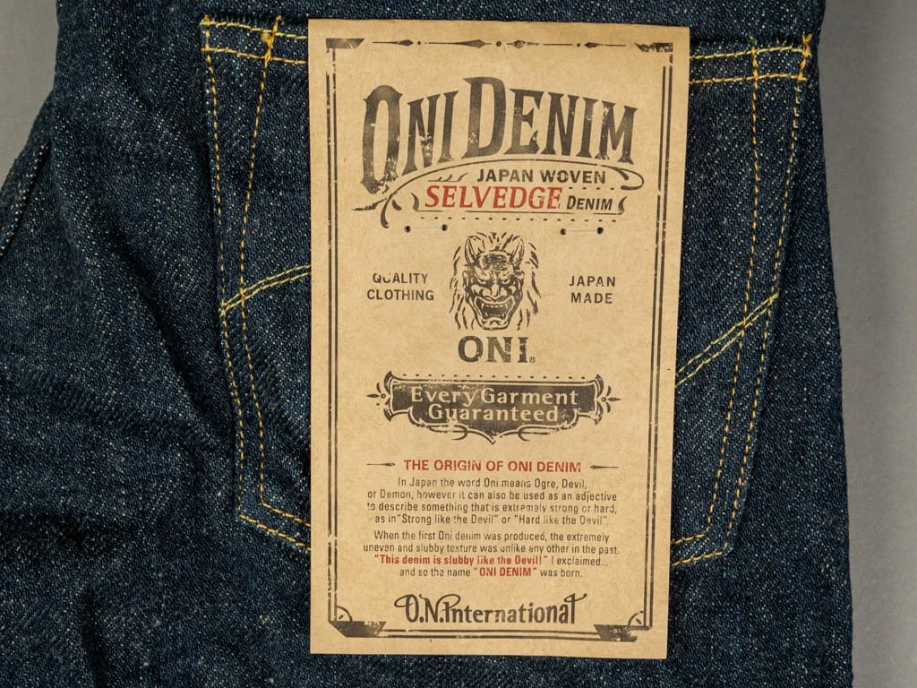 ONI Denim 544ZR "Secret Denim" 20oz Stylish Tapered Jeans 17 ONI Denim 544ZR "Secret Denim" 20oz Stylish Tapered Jeans