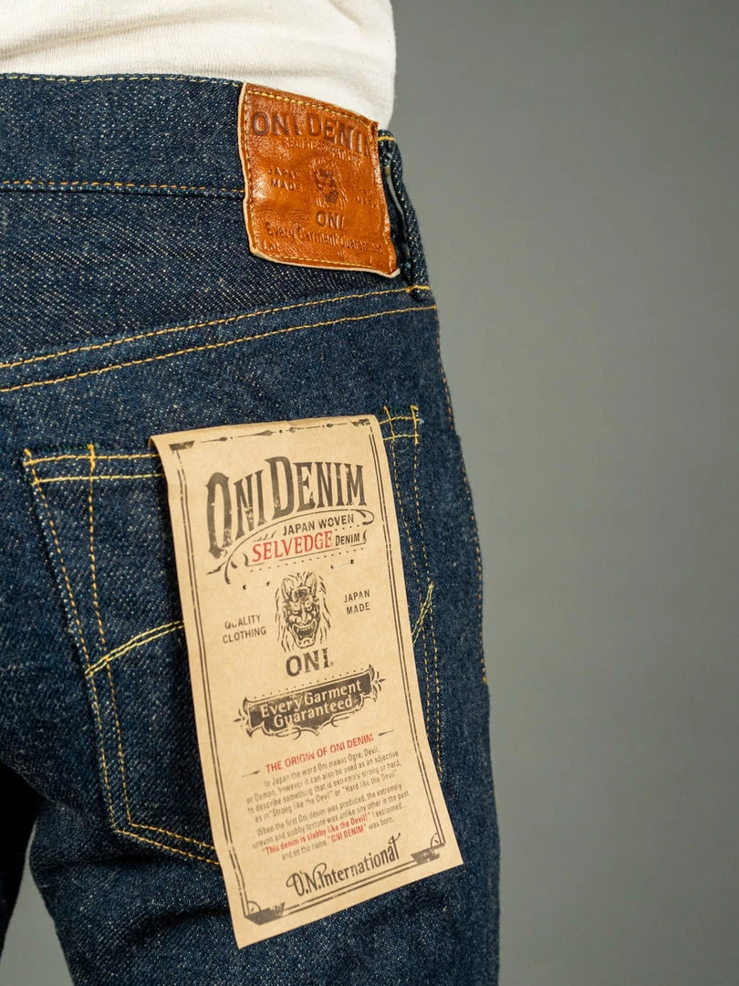 ONI Denim 544ZR "Secret Denim" 20oz Stylish Tapered Jeans 8 ONI Denim 544ZR "Secret Denim" 20oz Stylish Tapered Jeans