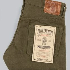 ONI Denim 612-OLOL "Olive Warp And Weft" 12oz Relaxed Tapered Jeans NEW ARRIVALS 42 ONI Denim 612-OLOL