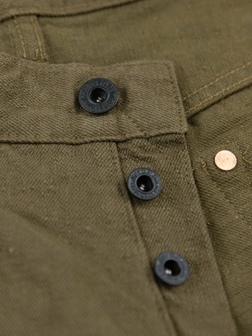 ONI Denim 612-OLOL "Olive Warp And Weft" 12oz Relaxed Tapered Jeans NEW ARRIVALS 17 ONI Denim 612-OLOL "Olive Warp And Weft" 12oz Relaxed Tapered Jeans NEW ARRIVALS