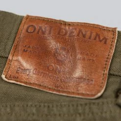 ONI Denim 612-OLOL "Olive Warp And Weft" 12oz Relaxed Tapered Jeans NEW ARRIVALS 47 ONI Denim 612-OLOL
