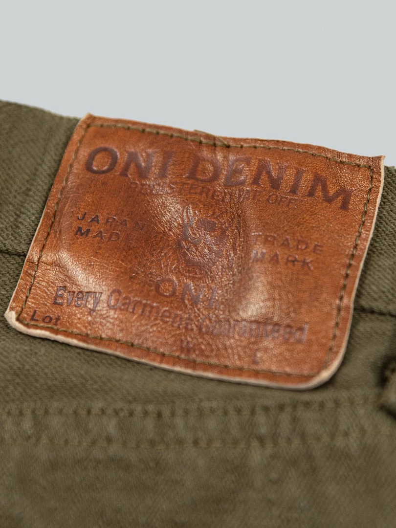 ONI Denim 612-OLOL "Olive Warp And Weft" 12oz Relaxed Tapered Jeans NEW ARRIVALS 20 ONI Denim 612-OLOL "Olive Warp And Weft" 12oz Relaxed Tapered Jeans NEW ARRIVALS