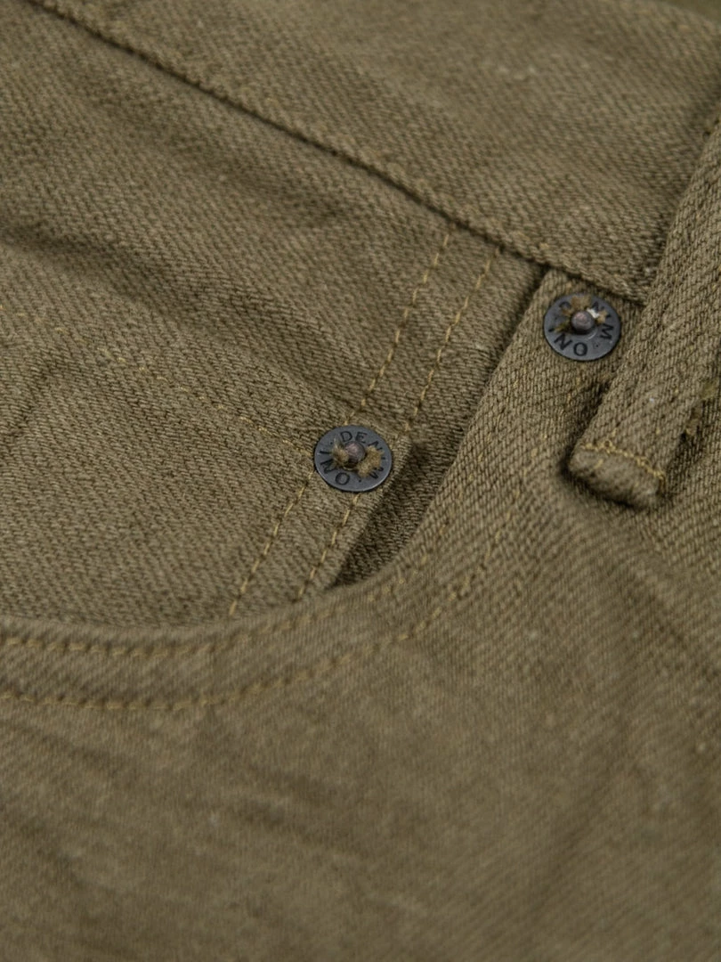 ONI Denim 612-OLOL "Olive Warp And Weft" 12oz Relaxed Tapered Jeans NEW ARRIVALS 27 ONI Denim 612-OLOL "Olive Warp And Weft" 12oz Relaxed Tapered Jeans NEW ARRIVALS