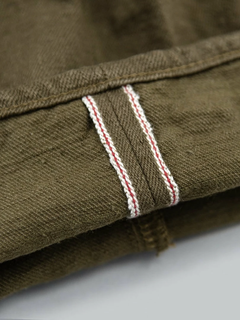 ONI Denim 612-OLOL "Olive Warp And Weft" 12oz Relaxed Tapered Jeans NEW ARRIVALS 16 ONI Denim 612-OLOL "Olive Warp And Weft" 12oz Relaxed Tapered Jeans NEW ARRIVALS