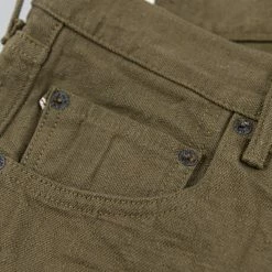 ONI Denim 612-OLOL "Olive Warp And Weft" 12oz Relaxed Tapered Jeans NEW ARRIVALS 46 ONI Denim 612-OLOL